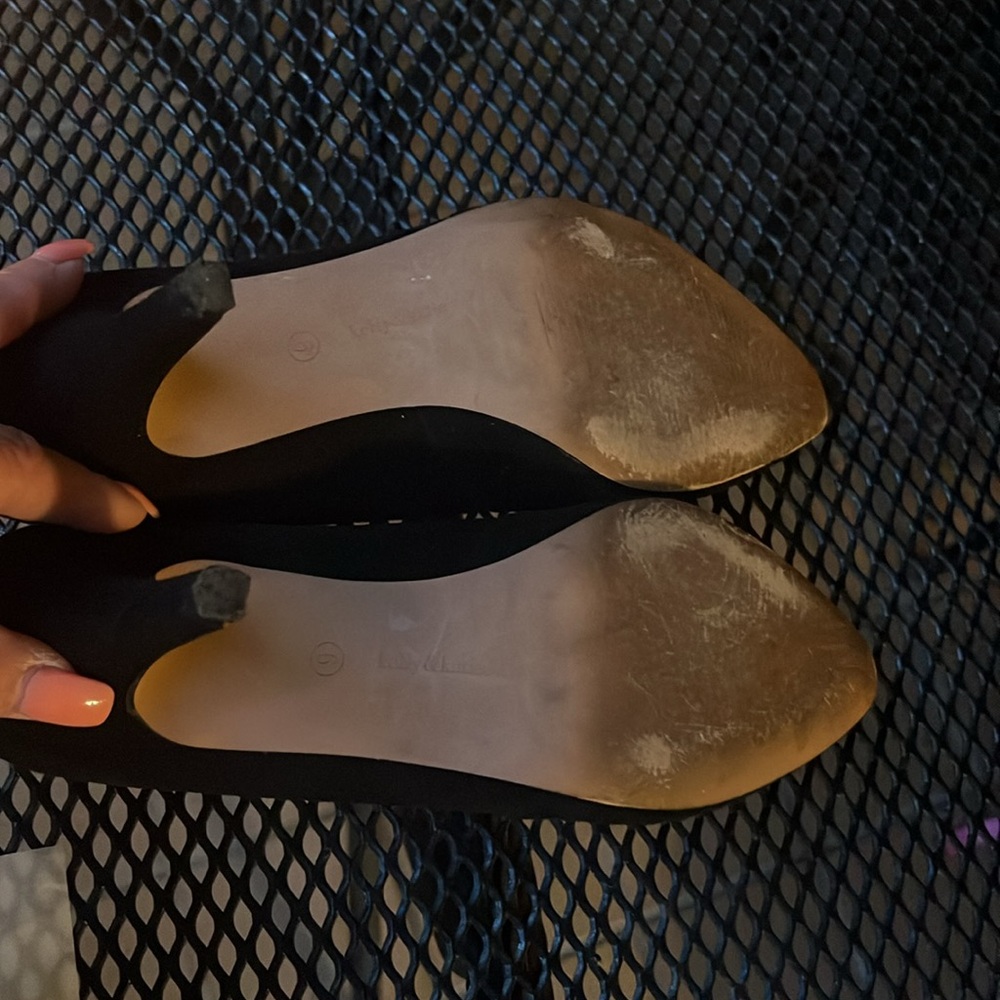 Elegant Black Kelly & Katie suede Women's Heels - Picture 6 of 6